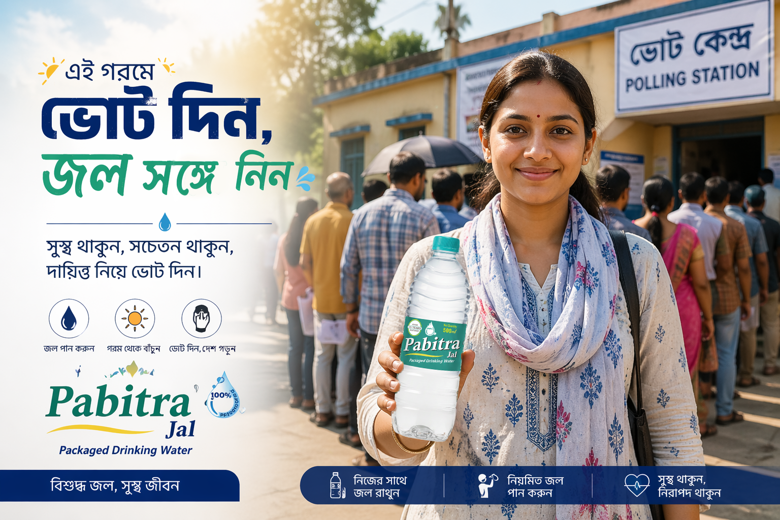 Stay Hydrated While You Vote: A Summer Election Essential by Pabitra Jal